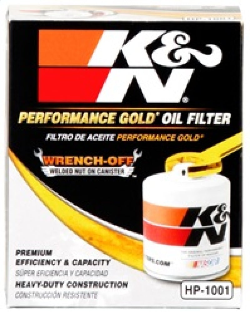 K&N Chevy / Pontiac / GMC / Buick Performance Gold Oil Filter K&N Engineering Oil Filters  AXOPROS