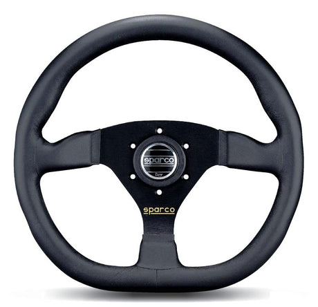 Sparco Steering Wheel Ring L360 Leather Black SPARCO Steering Wheels  AXOPROS