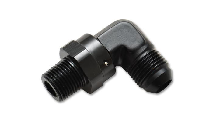 Vibrant -8AN to 1/4in NPT Male Swivel 90 Degree Adapter Fitting Vibrant Fittings  AXOPROS