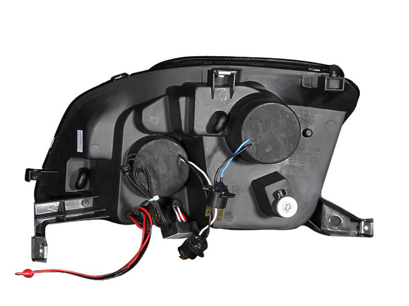 ANZO 1997-2001 Honda Prelude Projector Headlights w/ Halo Chrome w/ LED ANZO Headlights  AXOPROS