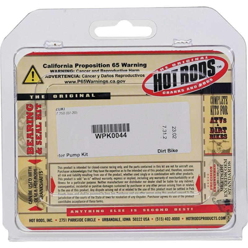 Hot Rods Hot Rods 07-20 Suzuki RM-Z 250 250cc Water Pump Kit Water Pumps aftermarket performance part