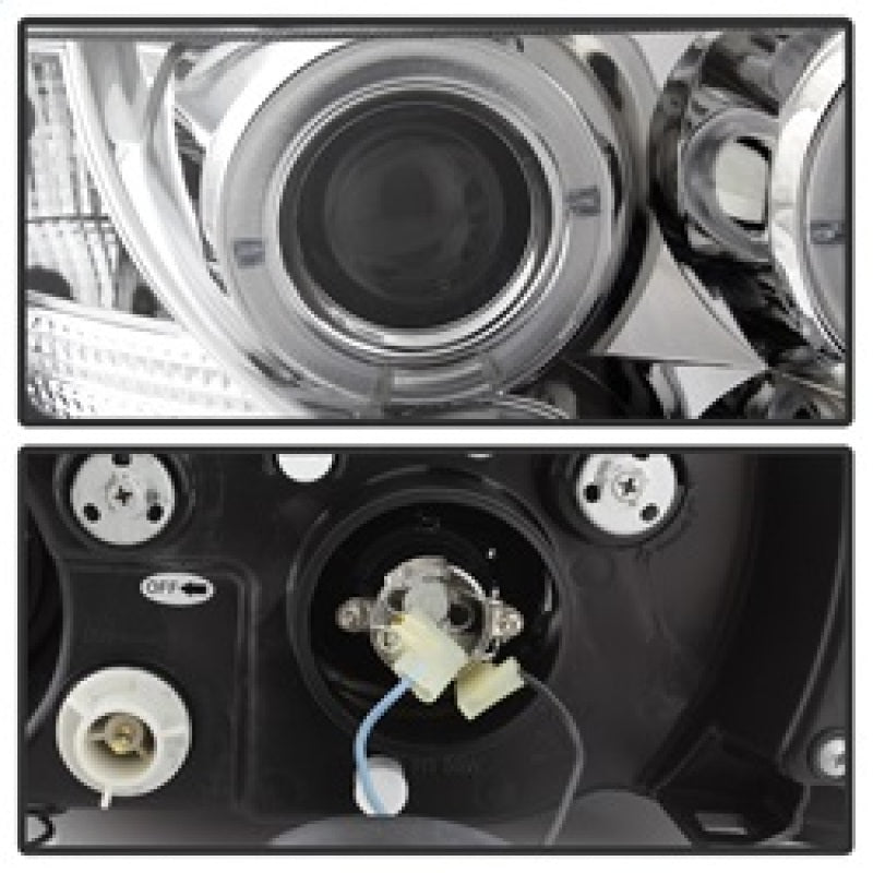 Spyder BMW Z3 96-02 Projector Headlights LED Halo Chrome High H1 Low H1 PRO-YD-BMWZ396-HL-C SPYDER Headlights  AXOPROS