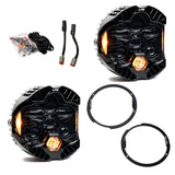 Baja Designs 07-18 Jeep Wrangler JK DOT LP6 LED Headlight Kit (For LED Headlights)- Amber Baja Designs Headlights  AXOPROS