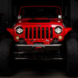 Baja Designs 07-18 Jeep Wrangler JK DOT LP6 LED Headlight Kit (For LED Headlights)- Amber Baja Designs Headlights  AXOPROS