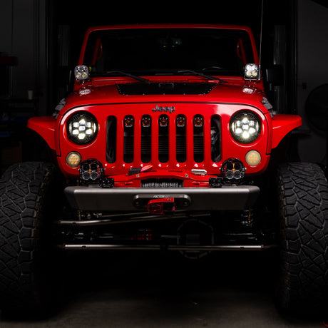 Baja Designs 07-18 Jeep Wrangler JK DOT LP6 LED Headlight Kit (For LED Headlights)- Amber Baja Designs Headlights  AXOPROS