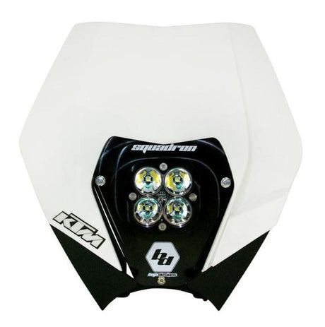 Baja Designs 08-13 KTM Headlight Kit DC w/ Headlight Shell White Squadron Sport Baja Designs Light Bars & Cubes  AXOPROS