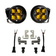 Baja Designs 12-21 Toyota Tacoma/Tundra/4Runner Squadron-R Fog Pocket Light Kit - SAE Amber Baja Designs Fog Lights  AXOPROS