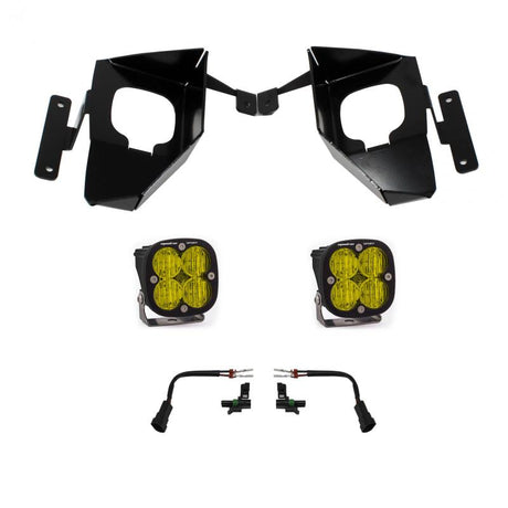 Baja Designs 16-18 Silverado Squadron Sport Fog Pocket Kit W/C - Amber Baja Designs Fog Lights  AXOPROS