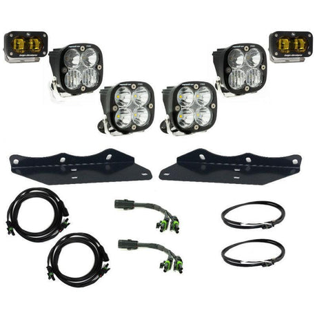 Baja Designs 17-20 Ford F-150 Raptor S2 SAE Pro Fog Pocket Kit - Amber Baja Designs Light Bars & Cubes  AXOPROS