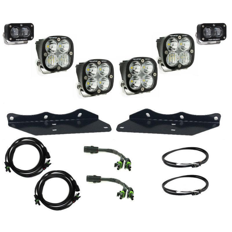 Baja Designs 17-20 Ford F-150 Raptor S2 SAE Sportsmen Fog Pocket Kit - Clear Baja Designs Light Bars & Cubes  AXOPROS