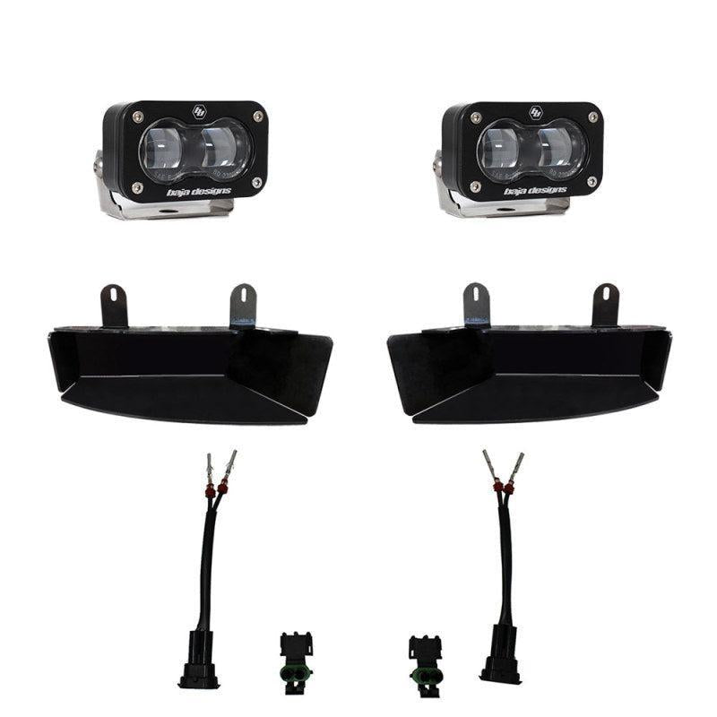 Baja Designs 19-22 Dodge RAM 2500/3500 S2 SAE Fog Pocket Light Kit - Clear Baja Designs Light Bars & Cubes  AXOPROS