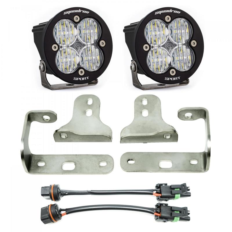 Baja Designs 2018 Wrangler JL Squadron Sport Series Fog Pocket Kit Baja Designs Fog Lights  AXOPROS