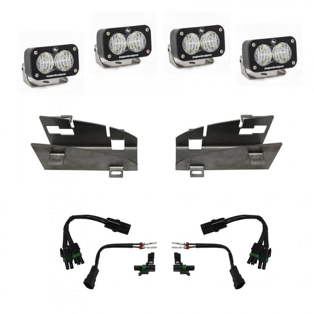 Baja Designs 2019+ Dodge Ram Rebel 1500 S2 Dual Fog Pocket Kit Baja Designs Fog Lights  AXOPROS