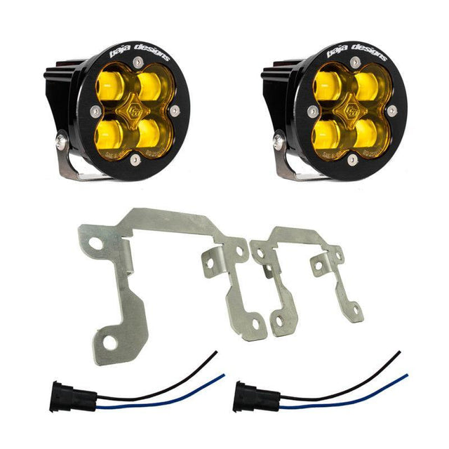 Baja Designs 2019+ Ram 2500/3500 Big Horn Fog Pocket Kit - Amber Baja Designs Fog Lights  AXOPROS