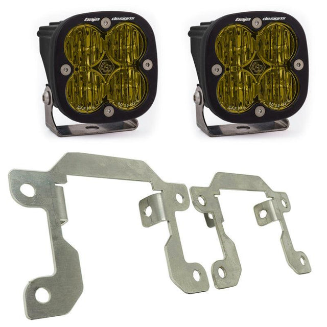 Baja Designs 2019+ Ranger Fog Light Squadron Amber Fog Pocket Kit Baja Designs Fog Lights  AXOPROS