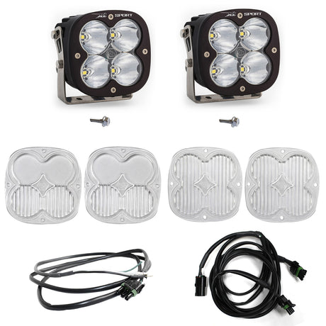 Baja Designs 2021+ Ford Bronco A Piller Light Kit XL Sport Spot w/Upfitter Baja Designs Light Bars & Cubes  AXOPROS