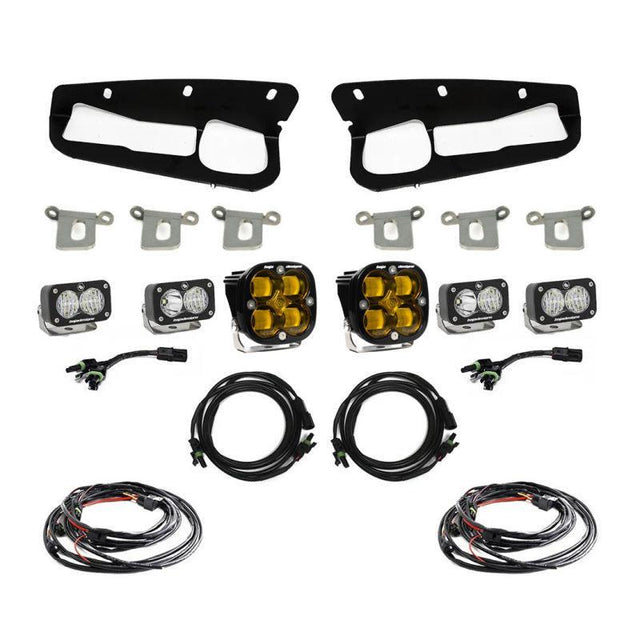 Baja Designs 2021+ Ford Bronco Amber SAE Fog Pocket Kit Baja Designs Fog Lights  AXOPROS