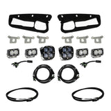 Baja Designs 2021+ Ford Bronco Clear SAE Fog Pocket Kit w/Upfitter Baja Designs Fog Lights  AXOPROS