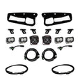 Baja Designs 2021+ Ford Bronco Clear SAE Fog Pocket Kit w/Upfitter Baja Designs Fog Lights  AXOPROS