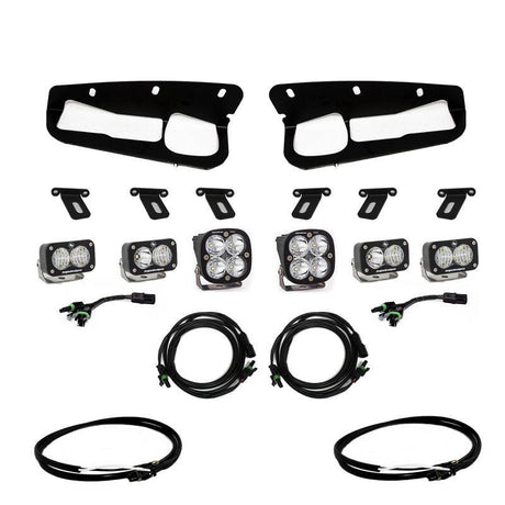 Baja Designs 2021+ Ford Bronco Fog Pocket Kit 21-Up Pro w/Upfitter Baja Designs Fog Lights  AXOPROS