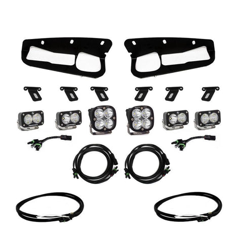 Baja Designs 2021+ Ford Bronco Fog Pocket Kit 21-Up Sportsmen w/Upfitter Baja Designs Fog Lights  AXOPROS