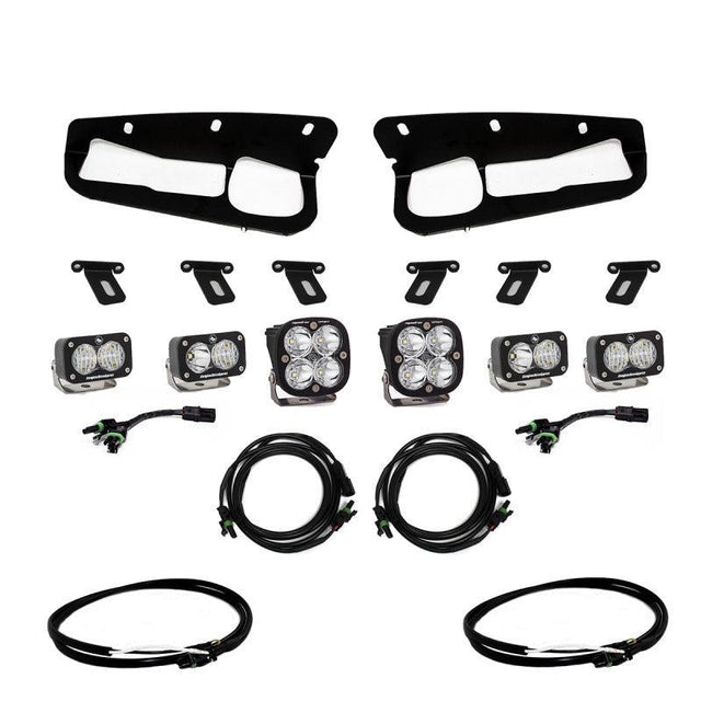 Baja Designs 2021+ Ford Bronco Fog Pocket Kit 21-Up Sportsmen w/Upfitter Baja Designs Fog Lights  AXOPROS