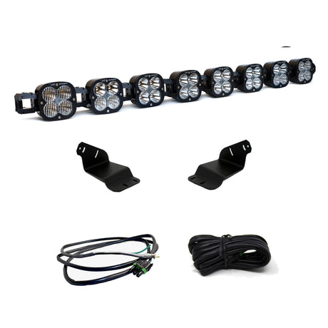 Baja Designs 2021+ Ford Bronco Roof Light Bar Kit 8 XL Linkable w/Upfitter Baja Designs Light Bars & Cubes  AXOPROS