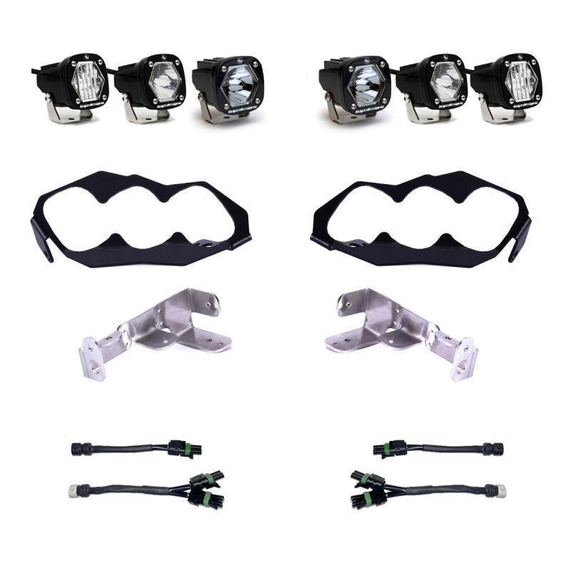 Baja Designs 2024 Can-Am Maverick R Triple S1 Unlimited Headlight Kit Baja Designs Headlights  AXOPROS