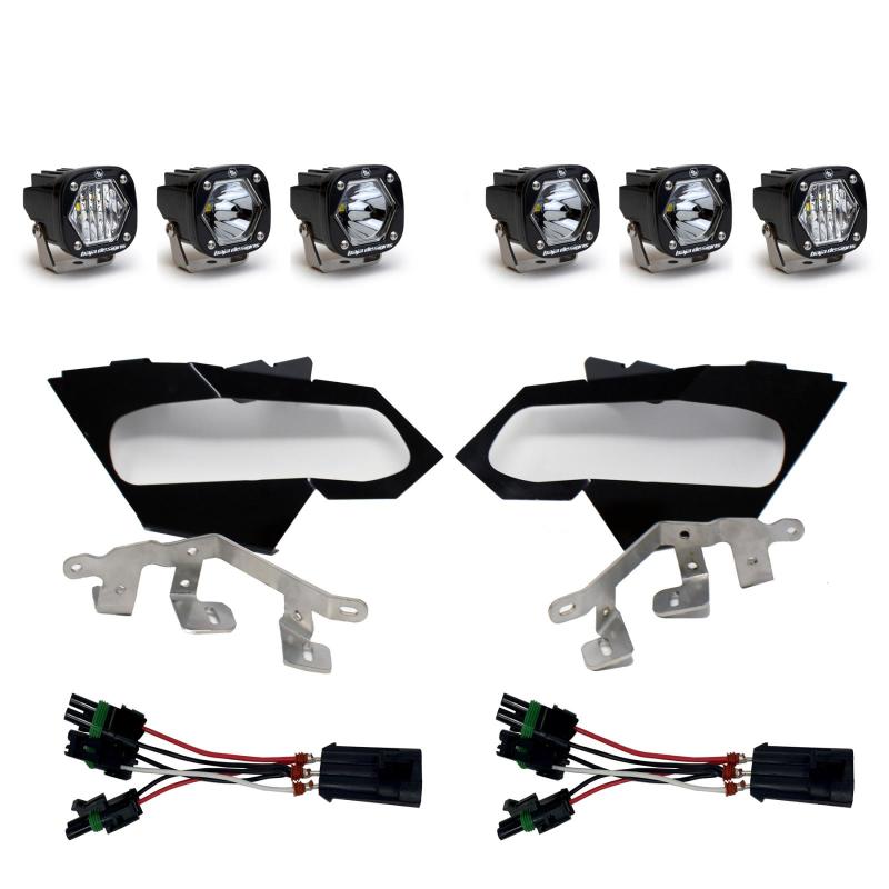 Baja Designs Can-Am X3 Headlight Kit S1 Spot W/C Headlight Kit Baja Designs Headlights  AXOPROS