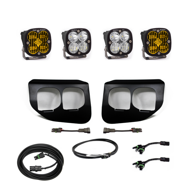Baja Designs Ford Super Duty (20-On) Fog Lights FPK Amber SAE/Sport DC Baja Designs w/Upfitter Baja Designs Fog Lights  AXOPROS