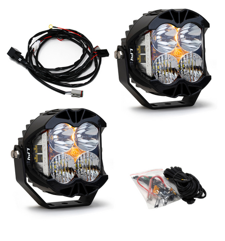Baja Designs Jeep JL/JT Rubicon Steel Bumper LED Light Kit LP4 w/Upfitter Baja Designs Light Bars & Cubes  AXOPROS
