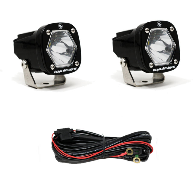 Baja Designs S1 Spot LED Light w/ Mounting Bracket Pair Baja Designs Light Bars & Cubes  AXOPROS