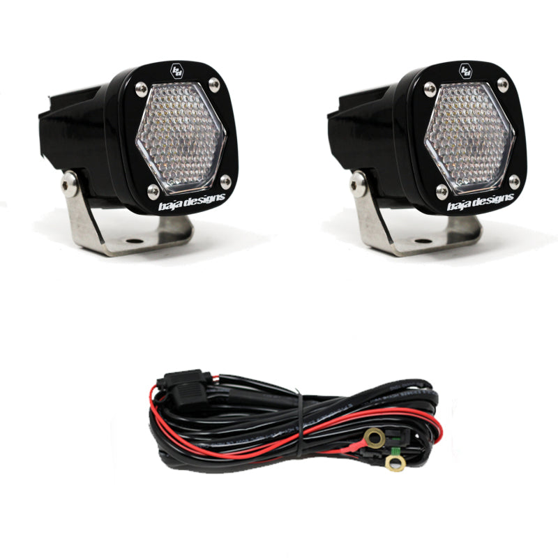 Baja Designs S1 Work/Scene LED Light w/ Mounting Bracket Pair Baja Designs Light Bars & Cubes  AXOPROS