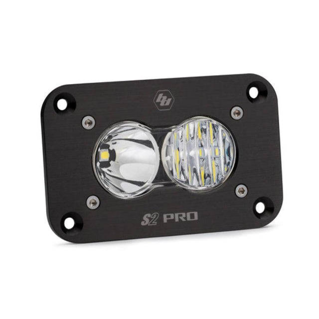 Baja Designs S2 Pro Flush Mount Driving Combo Pattern LED Work Light - Clear Baja Designs Light Bars & Cubes  AXOPROS