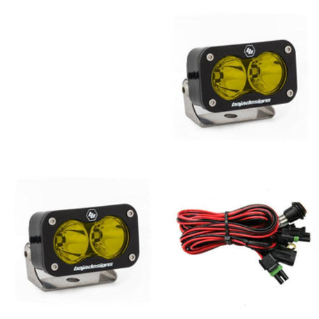 Baja Designs S2 Pro Series LED Light Pods Amber Lens Spot Pattern - Pair Baja Designs Light Bars & Cubes  AXOPROS