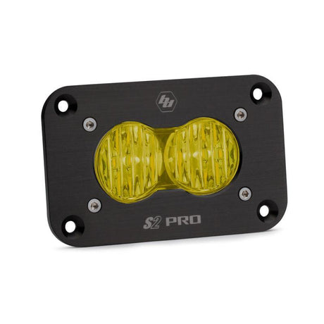 Baja Designs S2 Pro Wide Cornering Pattern Flush Mount LED Light - Amber Baja Designs Light Bars & Cubes  AXOPROS