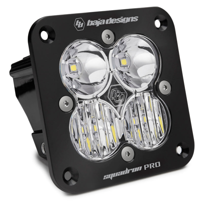 Baja Designs Squadron Pro Driving/Combo Pattern Flush Mount Black LED Light Pod - Clear Baja Designs Light Bars & Cubes  AXOPROS