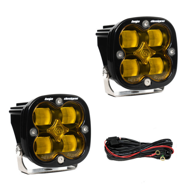 Baja Designs Squadron SAE LED Auxiliary Light Pod Pair - Amber Baja Designs Light Bars & Cubes  AXOPROS