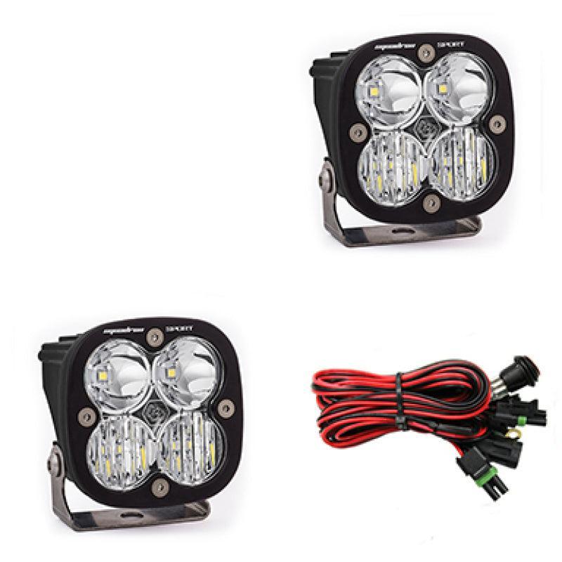 Baja Designs Squadron Sport Driving/Combo Pair LED Light Pods - Clear Baja Designs Light Bars & Cubes  AXOPROS