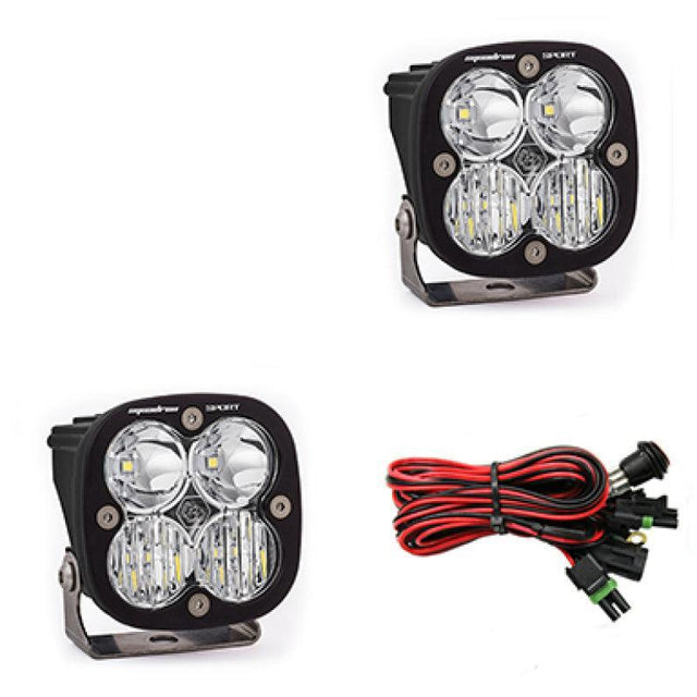 Baja Designs Squadron Sport Driving/Combo Pair LED Light Pods - Clear Baja Designs Light Bars & Cubes  AXOPROS