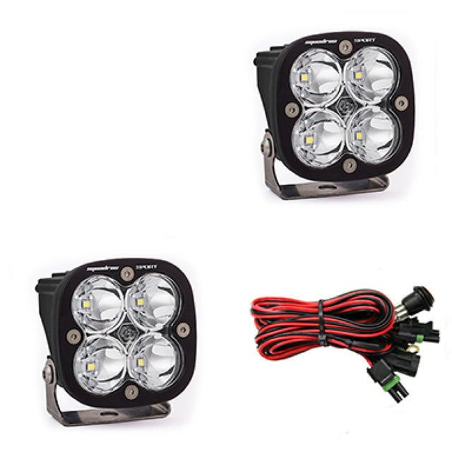 Baja Designs Squadron Sport Spot LED Light Pods - Clear Baja Designs Light Bars & Cubes  AXOPROS