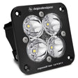 Baja Designs Squadron Sport Work/Scene Pattern Black Flush Mount LED Light Pod - Clear Baja Designs Light Bars & Cubes  AXOPROS