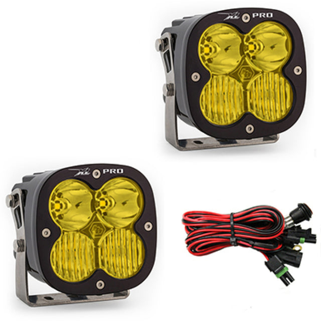 Baja Designs XL Pro Series Driving Combo Pattern Pair LED Light Pods - Amber Baja Designs Light Bars & Cubes  AXOPROS