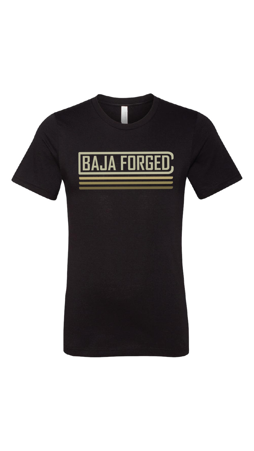 BAJA FORGED UNISEX CVC JERSEY T-SHIRT - BLACK/MULTI-COLOR - L Baja Forged T-Shirt  AXOPROS