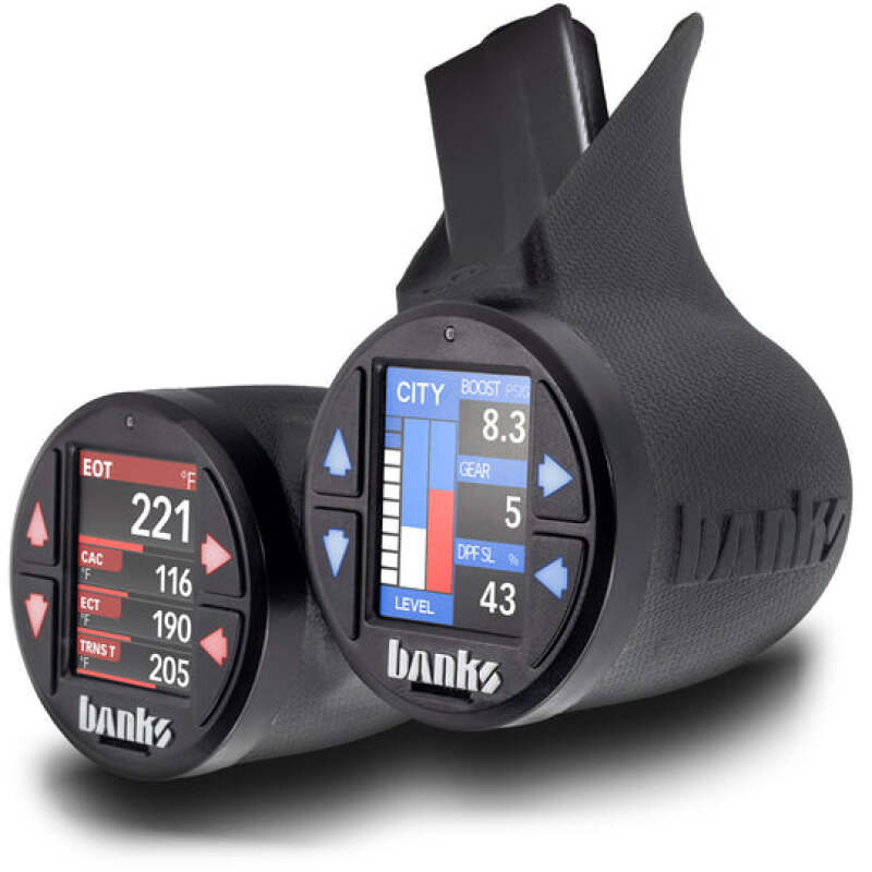 Banks Gauge Pod Kit 2023-2024 Ford F250-450 & 2021-24 F150  iDash Stealth Pod Mount - Dual Gauge Banks Power Performance Monitors  AXOPROS