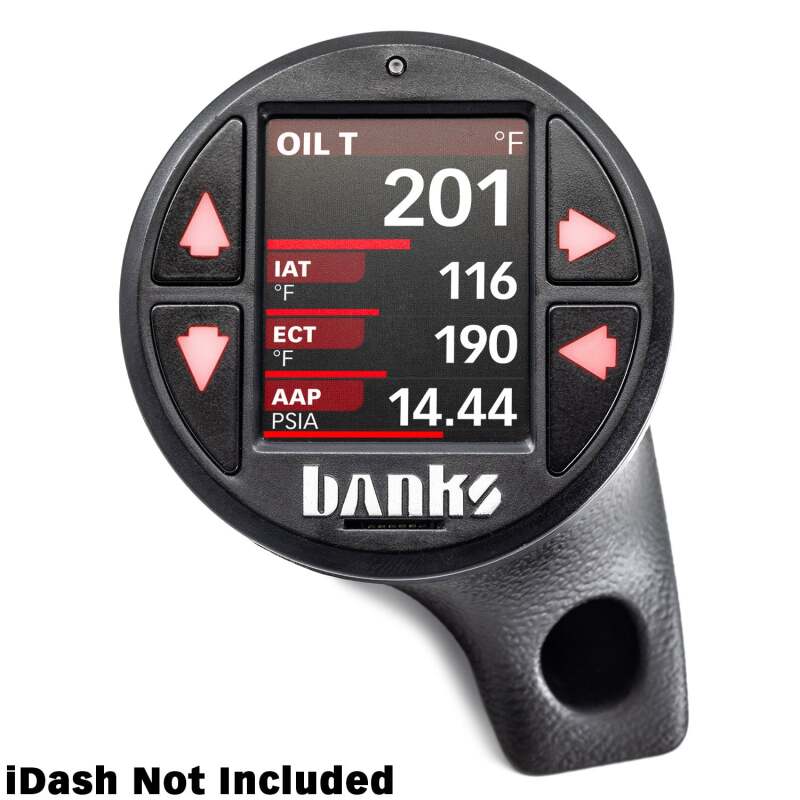 Banks Power 18-23 Jeep Wrangler/Gladiator - iDash Stealth Single Gauge Pod Kit Banks Power Gauge Pods  AXOPROS