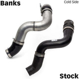 Banks Power 19-21 Ram 2500/3500 6.7L Cummins Boost Tube Upgrade Kit - Red Raw Finish Banks Power Intercooler Ducting  AXOPROS