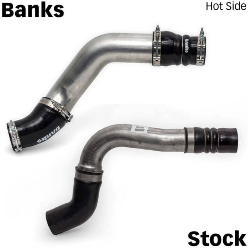 Banks Power 19-21 Ram 2500/3500 6.7L Cummins Boost Tube Upgrade Kit - Red Raw Finish Banks Power Intercooler Ducting  AXOPROS
