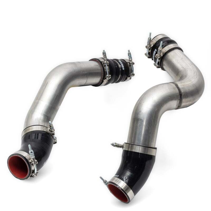 Banks Power 19-21 Ram 2500/3500 6.7L Cummins Boost Tube Upgrade Kit - Red Raw Finish Banks Power Intercooler Ducting  AXOPROS