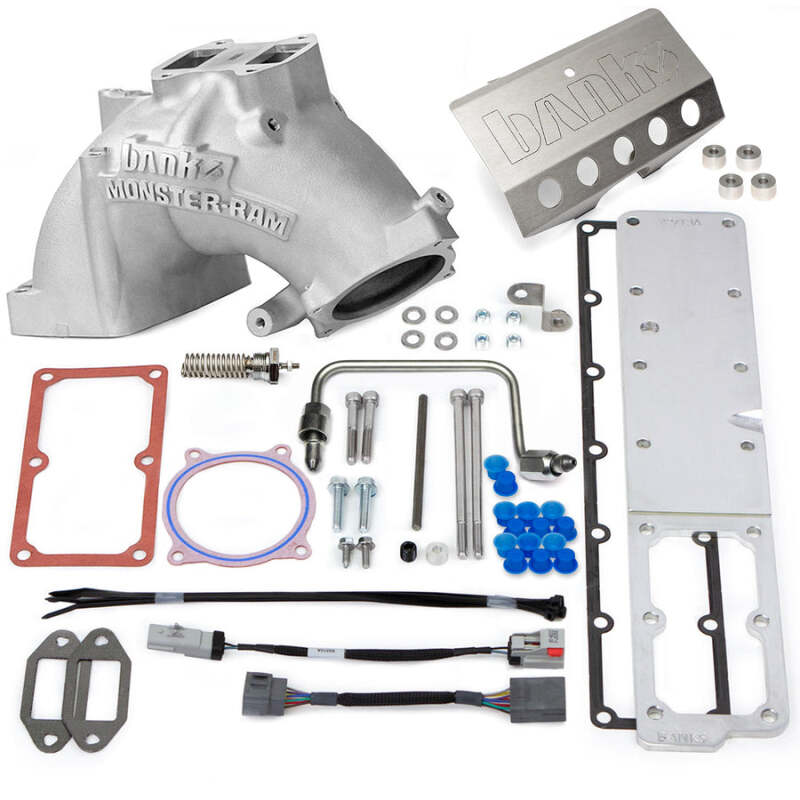 Banks Power 2007.5-2012 Ram 6.7L Monster-Ram Intake System Gen-2 w/Fuel Line-Natural w/Heater System Banks Power Short Ram Air Intakes  AXOPROS